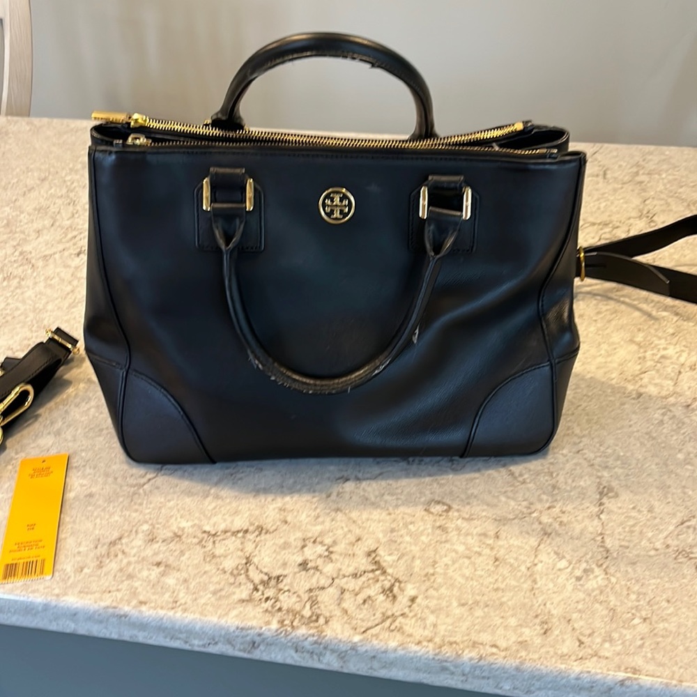Tory Burch Robinson double zip tote
